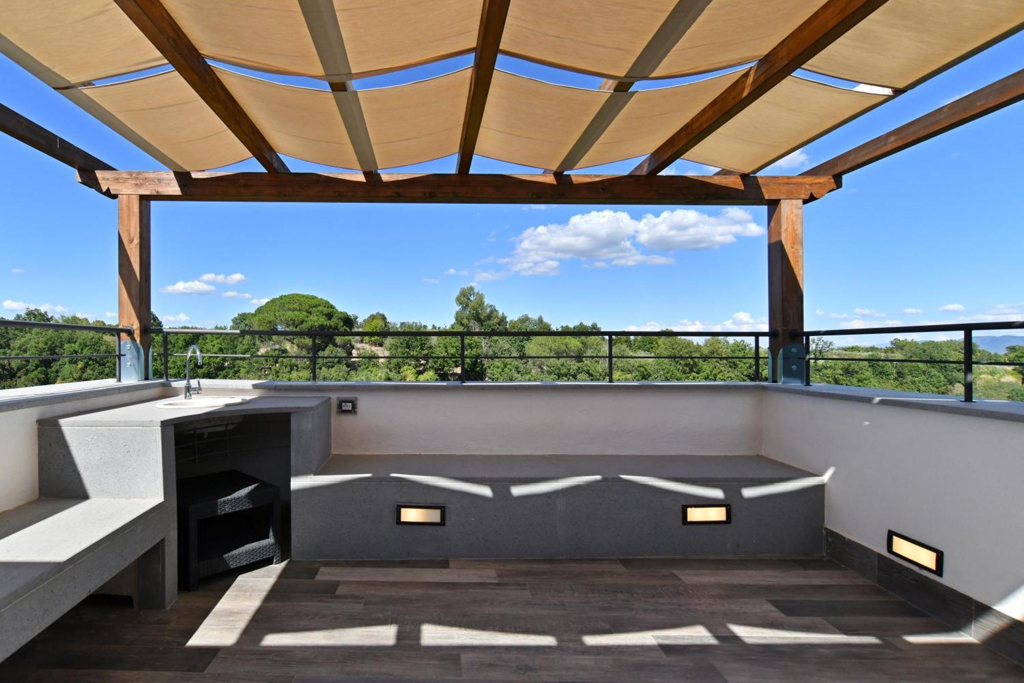 Epic Rooftop Terrace Overlooking Civita Valley Bagnoregio Exterior photo